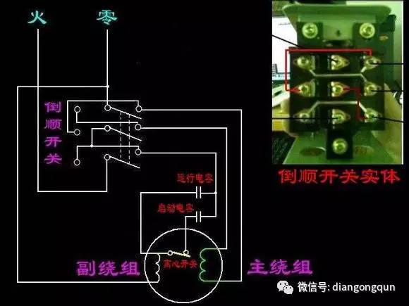 [分享]单相电动机电容接线