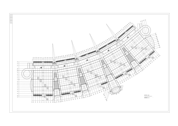 义乌福田市场建筑设计方案（施工图CAD）-义乌福田市场建筑设计5