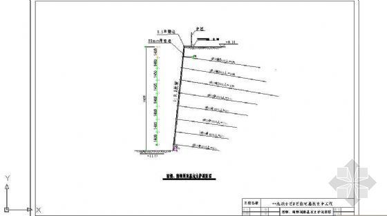 10米基坑土钉墙资料下载-基坑土钉墙支护剖面详图