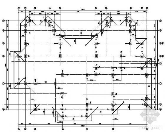 别墅钢结构CAD资料下载-某钢结构别墅结构图