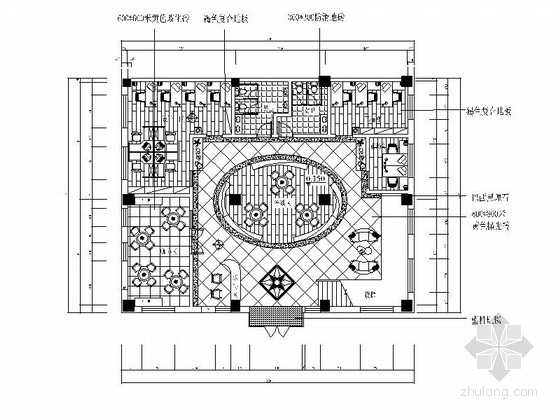 装饰公司办公空间cad资料下载-某现代装饰公司办公空间装修图（含效果）