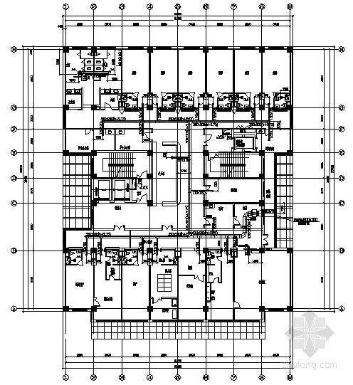 医院病房楼建筑施工图资料下载-[保定]医院病房楼空调通风施工图