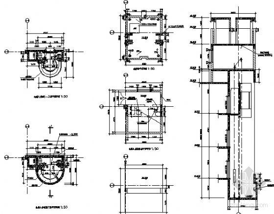 观光电梯CAD图块资料下载-观光电梯详图A1