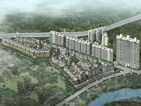 贵州住宅方案文本资料下载-[贵州]现代风格住宅区规划及单体设计方案文本(含CAD)