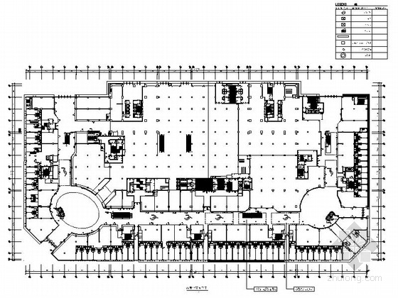 电动扶梯立面资料下载-[福建]城市核心地段大型现代商场室内装修施工图（含效果及实景图）