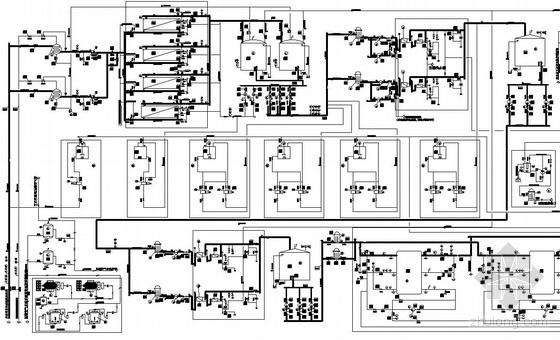 锅炉补给水处理系统资料下载-锅炉补给水处理系统图（全膜法）