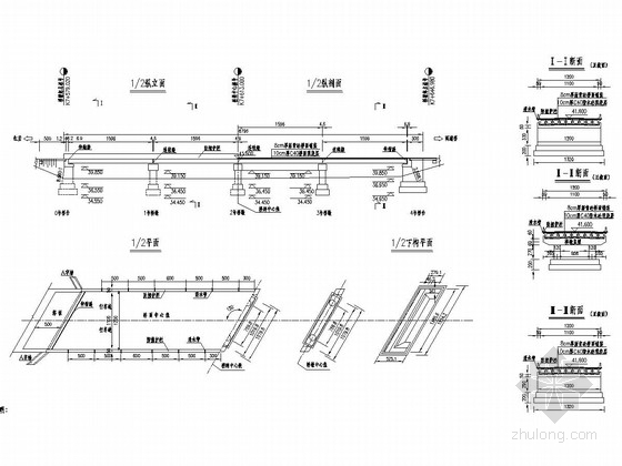 斜交空心板桥梁施工图资料下载-4x16m斜交预应力空心板桥全套施工图（36张）