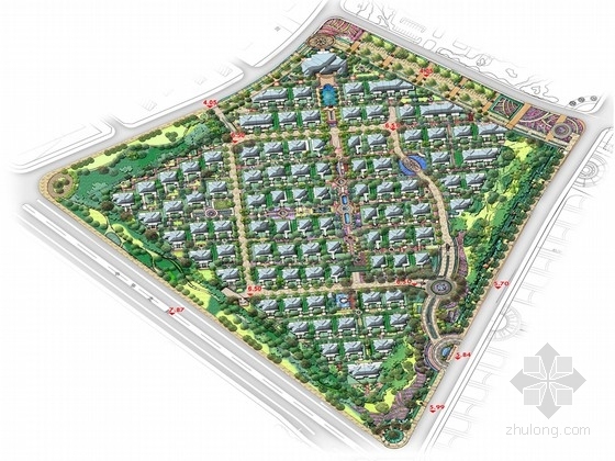生态型景观河道设计罗新资料下载-[浙江]现代生态型居住区景观规划设计方案