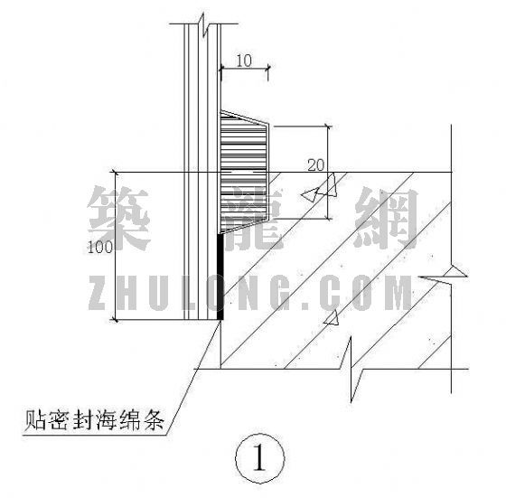 清水混凝土模板明缝处理节点图-2