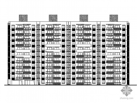 板式屋顶平面资料下载-[温州]某住宅区5号十一层板式住宅楼建筑施工图