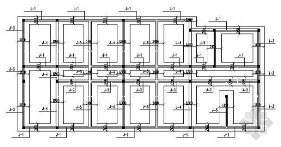 单身公寓楼水电施工图资料下载-某单身公寓建筑结构施工图纸