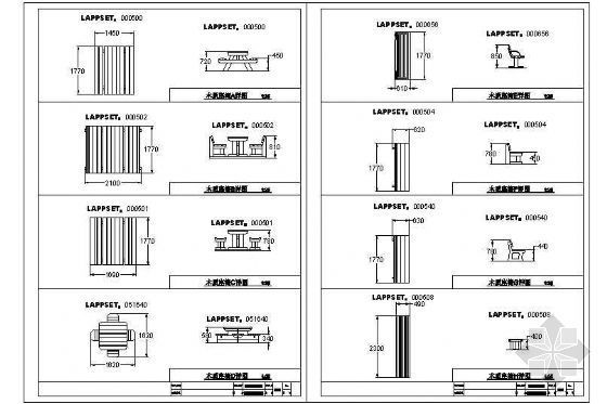 cad木质座椅资料下载-儿童游乐设施之木质座椅详图