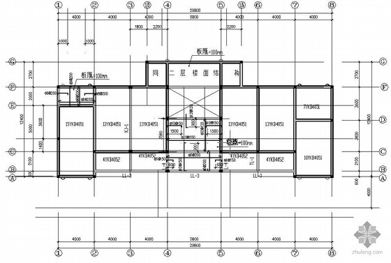 办公楼建筑图结构图图纸全套资料下载-某水库办公楼全套结构图
