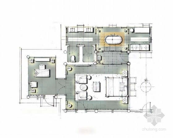 黄山酒店设计中式方案资料下载-[北京]某中式风格酒店设计方案图