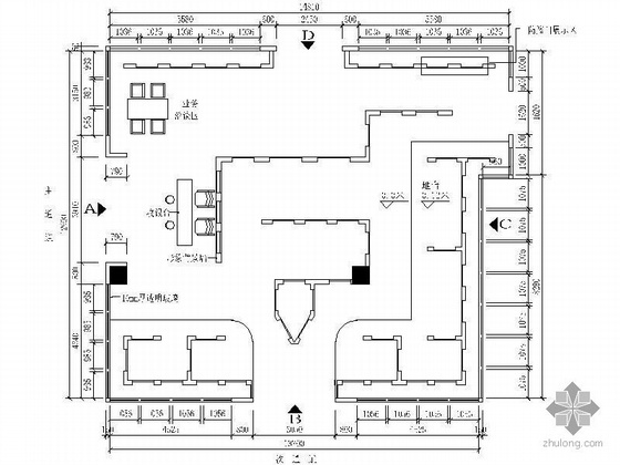 商业展示空间效果图专卖店资料下载-大型实木门专卖店设计图（含效果）