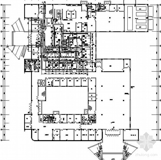 医院综合楼平面设计资料下载-某医院综合楼暖通图纸