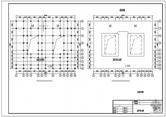 简易彩钢房结构图资料下载-某简易市场大棚结构图