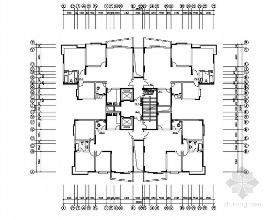 十八层住宅楼建筑设计图资料下载-某十八层住宅给排水设计图