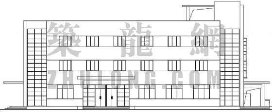 科技园宿舍建筑设计方案资料下载-某代有食堂宿舍楼建筑设计方案