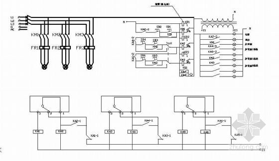 真空热水锅炉资料下载-真空泵电控原理图