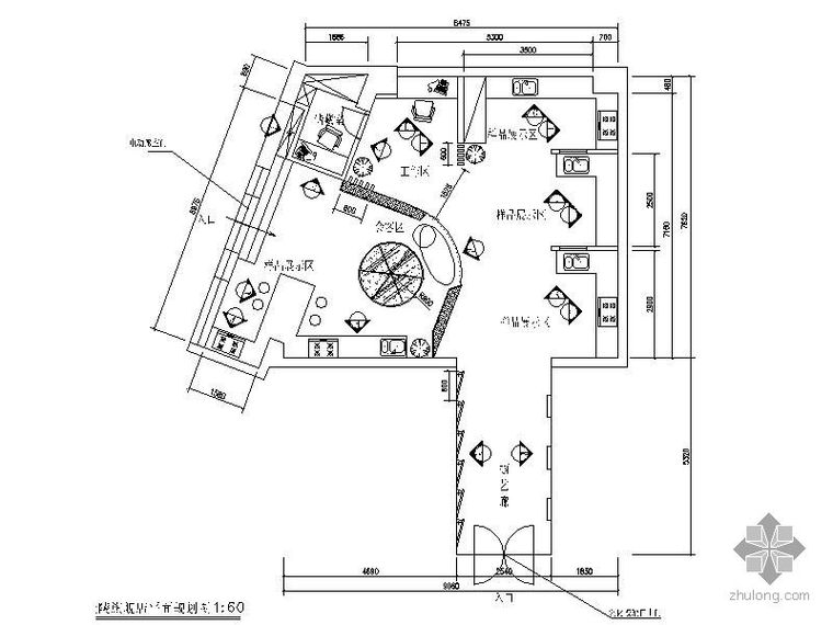 政府展厅装修设计资料下载-某厨柜展厅装修图