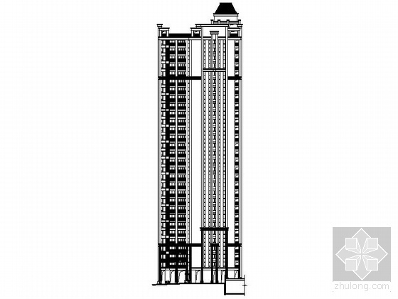 重庆市住宅建筑施工图设计资料下载-[重庆]某三十层住宅建筑施工图