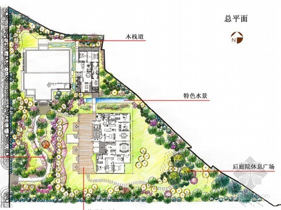居住样板区景观资料下载-[北京]居住区样板区景观设计方案