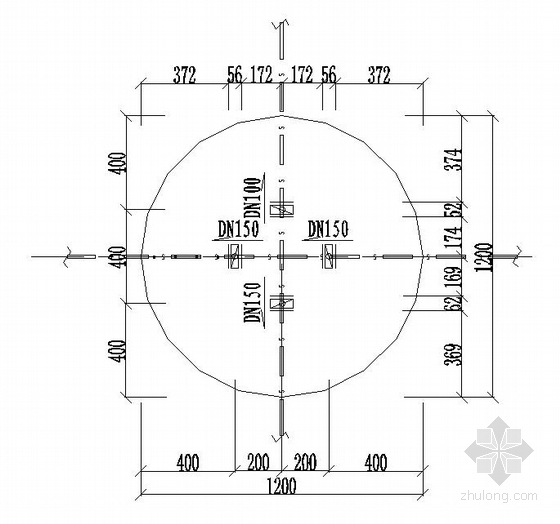 某矿区给排水管网设计图- 