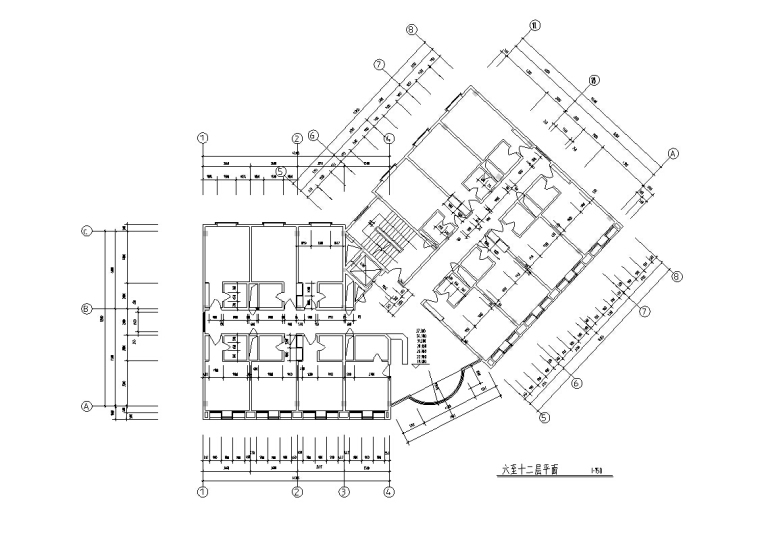 城市酒店建筑设计方案（方案CAD）-城市酒店高层宾馆酒店建筑设计方案4