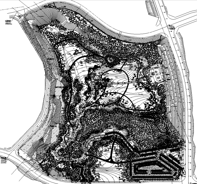绿地项目景观施工图资料下载-[重庆]山地郊野型汽车主题公园绿地景观设计全套施工图（2017年最新）