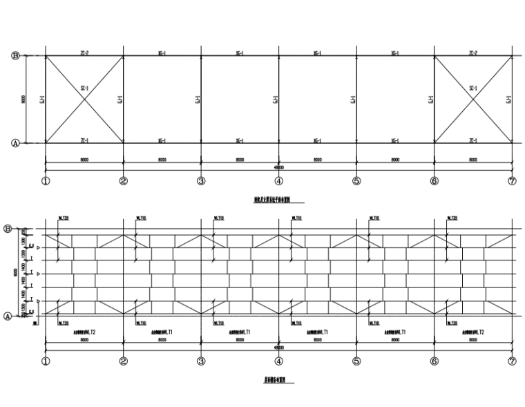 房屋建筑结构施工图纸资料下载-门式钢架轻型房屋钢结构固废站施工图纸