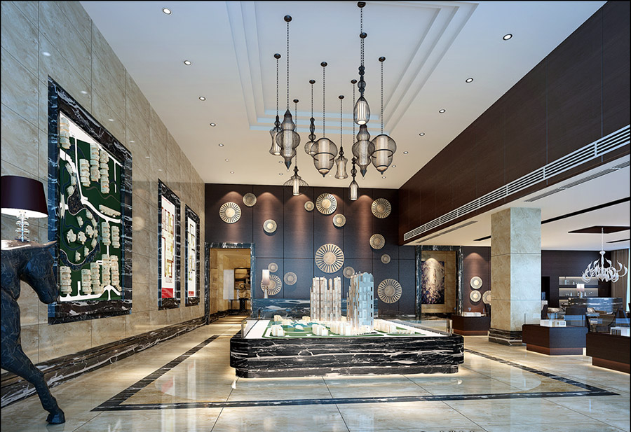 售楼处.售楼中心设计案例效果图-室内设计-筑龙室内设计论坛