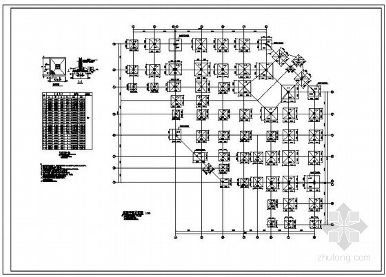 某商场结构设计资料下载-某框剪商场结构设计图