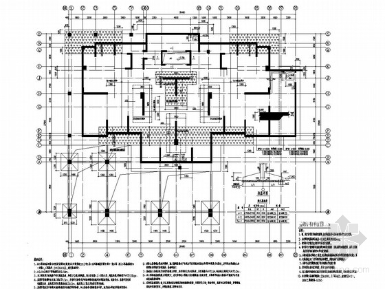 21层住宅建筑施工图资料下载-22层剪力墙结构高层住宅结构施工图（筏板基础）