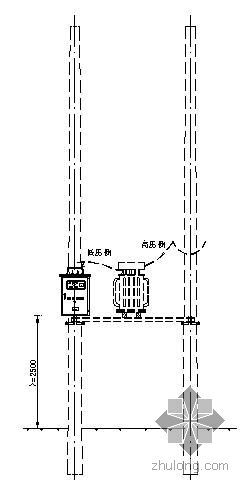 农村电网10kv资料下载-农村电网10kv及以下工程户外低压无功补偿箱详图