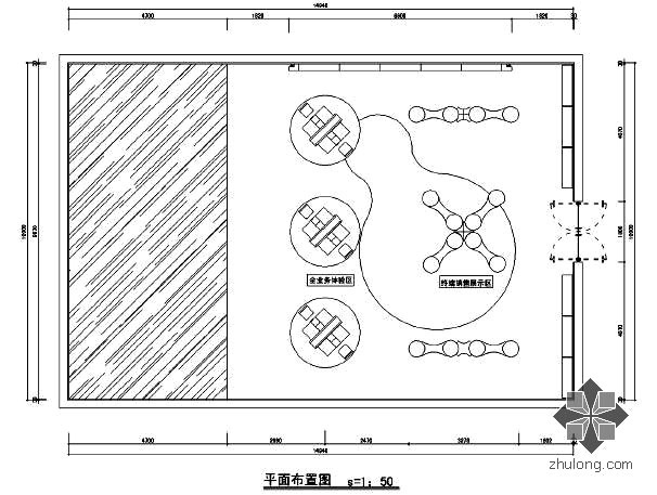 自助cad设计图资料下载-中国联通3G品牌店及专区设计图