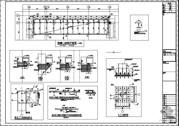 钢结构计算电算模型资料下载-某钢结构连廊结构设计图(含电算文件)