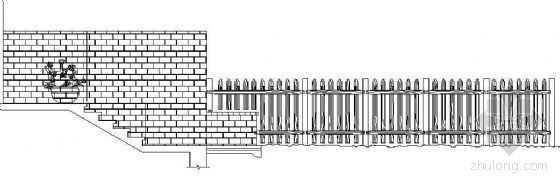 木栅栏施工CAD资料下载-小院木栅栏详图