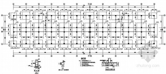 潍坊框架结构资料下载-潍坊某5层框架综合楼结构设计图