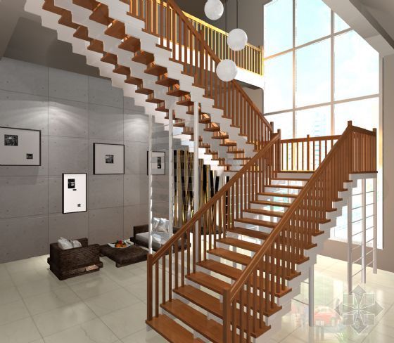 维多利亚矩形公寓资料下载-维多利亚楼梯