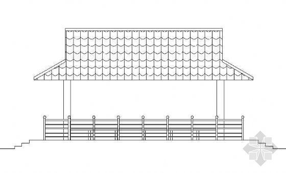 凉亭cad图资料下载-方形凉亭施工图