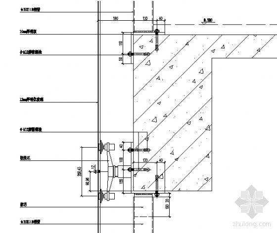 农村两间三层楼房设计图资料下载-MQ1三层楼板纵剖节点图一