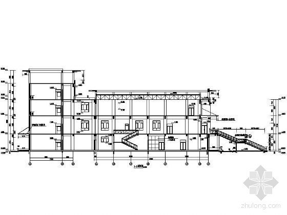 [临汾]某中学图书馆建筑施工图（含效果图）-图5