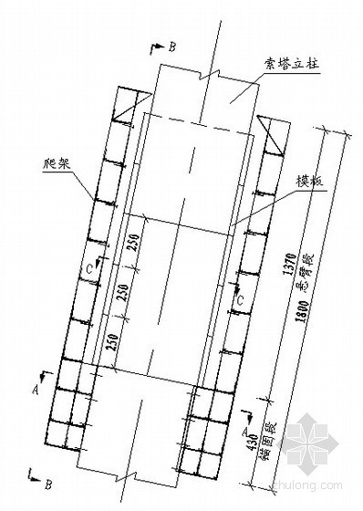 桥梁模板构造图资料下载-桥梁爬架模板构造图