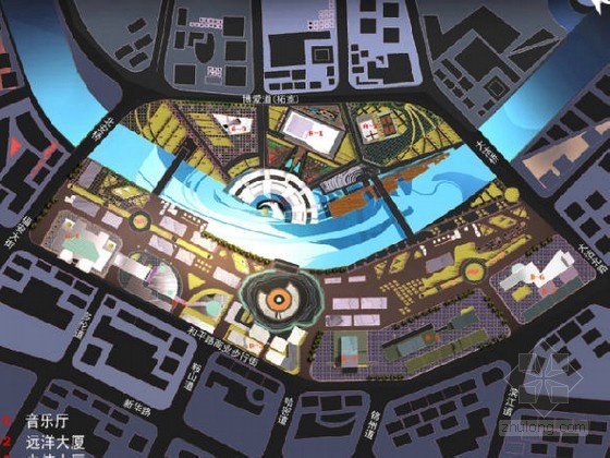滨水广场方案图资料下载-[天津]滨水广场及周边地区规划设计方案