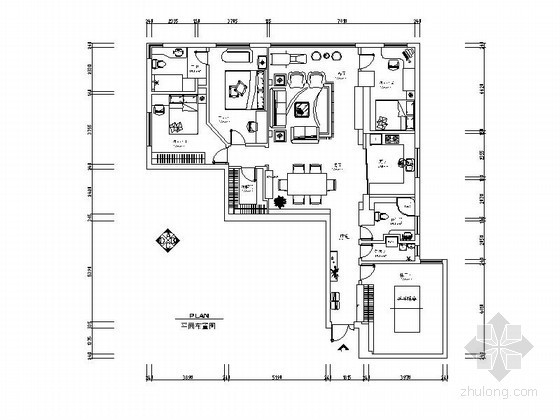 居室设计--新古典风资料下载-[武汉]纯欧式四居室古典风装修图（含实景）