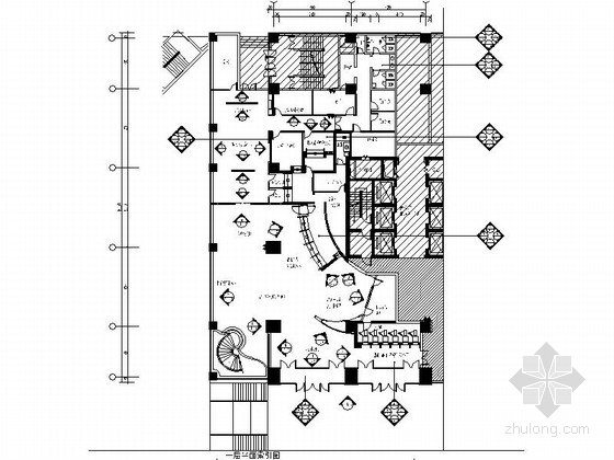 全套银行图纸资料下载-[济南]某工商银行室内装饰全套施工图（含效果）