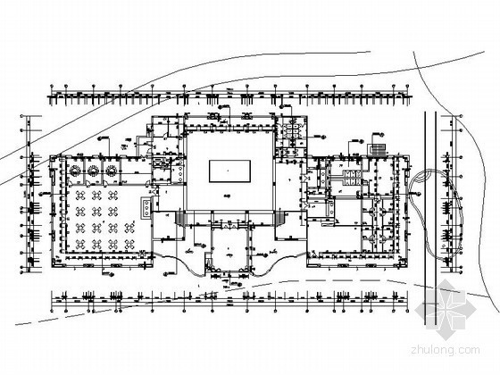 三层会所建筑图资料下载-[广州]某别墅区三层会所建筑方案图