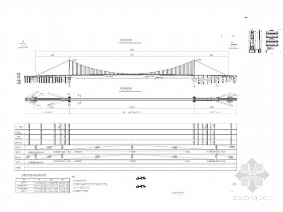 35米单跨门资料下载-[湖北]主跨1700米双层公路悬索桥长江大桥工程主桥及引桥工程设计图纸2353张