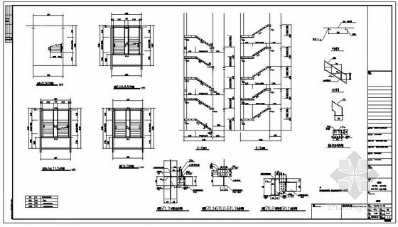 室外不锈钢楼梯节点资料下载-某钢楼梯节点构造详图